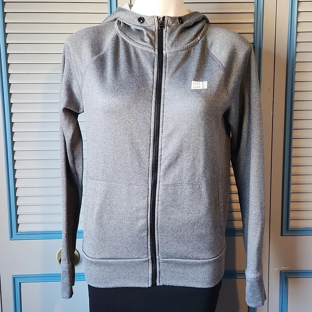 Aeropostale Gray Performance Zip Hoodie - Picture 2 of 14